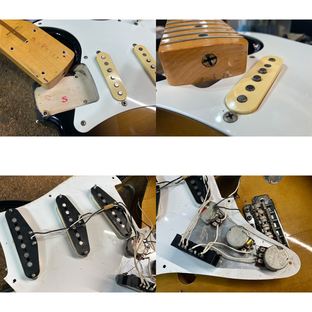 【中古】 エレキギター Fender Japan STD-57 2TS 1988年製 Eシリアル フェンダージャパン ストラトキャスター ピックアップ
