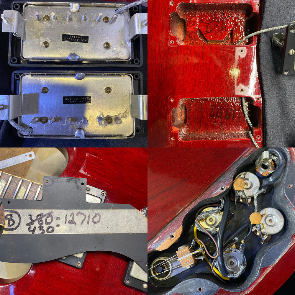 【中古】 エレキギター Gibson SG ’61 Reissue Heritage Cherry 1993年製 ギブソン SG 61リイシュー 57クラシックピックアップ搭載 ピックアップ