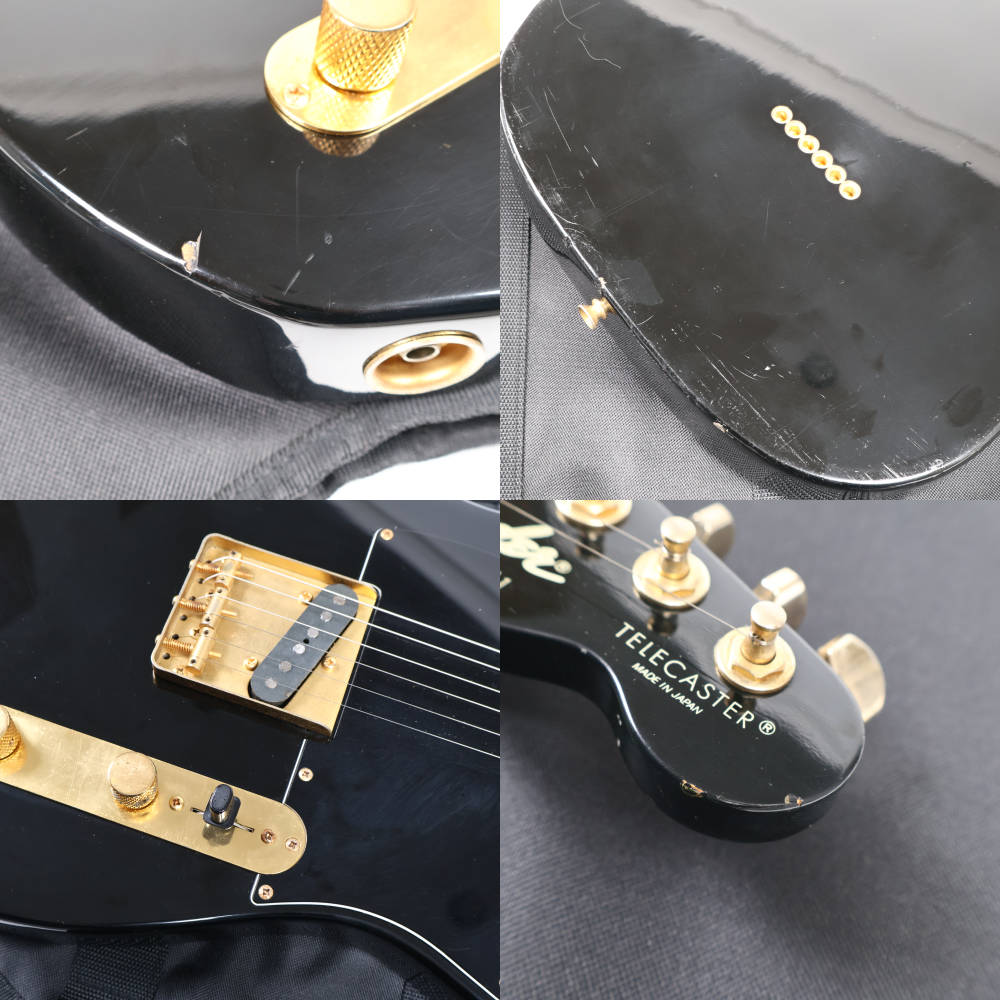 【中古】 エレキギター Fender Japan TLG’80-60 BLK 1984年-1987年製 Eシリアル フェンダージャパン テレキャスター BOXERシリーズ ゴールドパーツ TLG80-60 傷