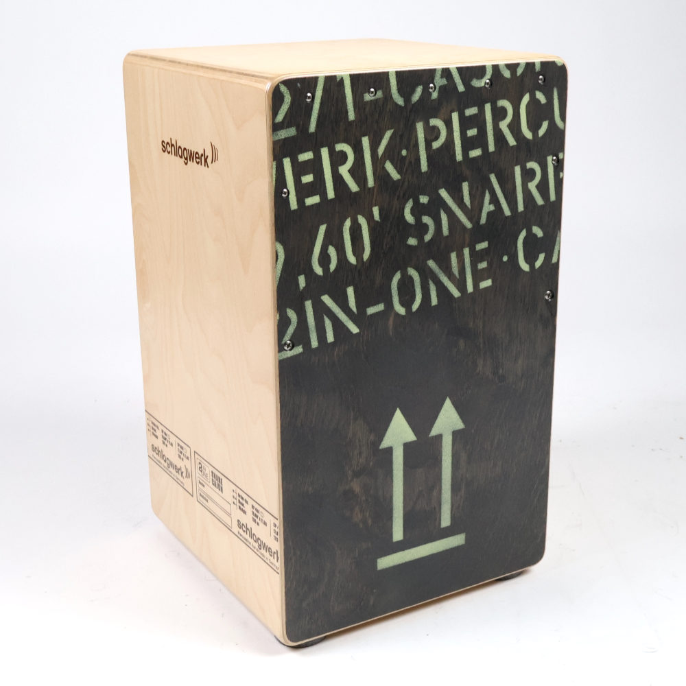 【中古】 カホン シュラグヴェルク Schlagwerk Percussion SR-CP404 2inOne BLK 斜めアングル画像