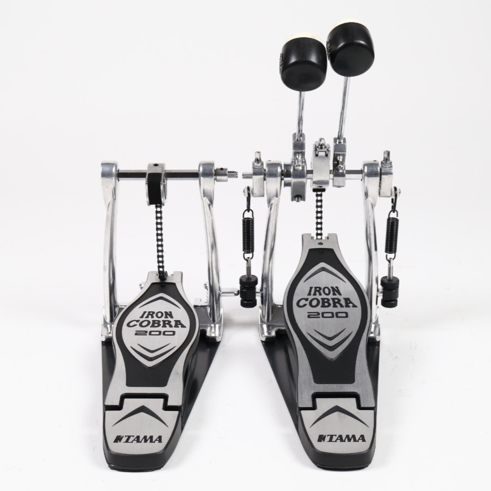 【中古】 ドラムツインペダル タマ TAMA HP200PTW Iron Cobra 200 Twin Pedal Power Glide アイアンコブラ フロント画像