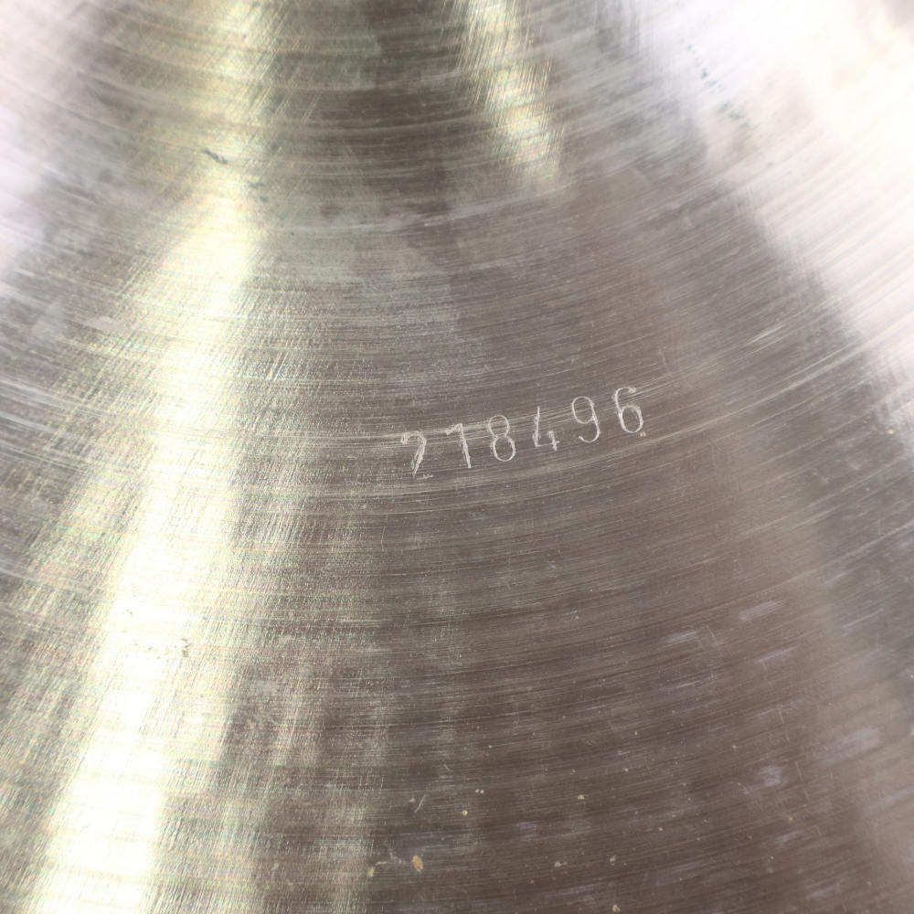 【中古】 ライドシンバル パイステ PAISTE Formula 602 MEDIUM RIDE 20インチ 1970s ビンテージシンバル 詳細画像