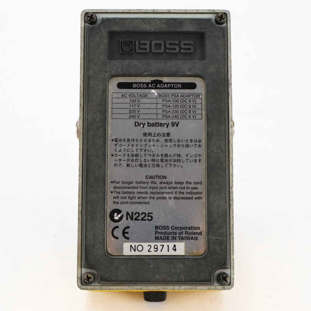 【中古】オーバードライブ ディストーション エフェクター BOSS OS-2 OverDrive Distortion ギターエフェクター 本体画像 裏