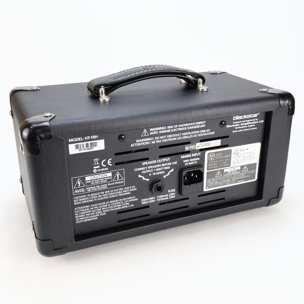 【中古】 ギターアンプヘッド Blackstar HT-1RH HEAD ブラックスター 本体画像 裏 