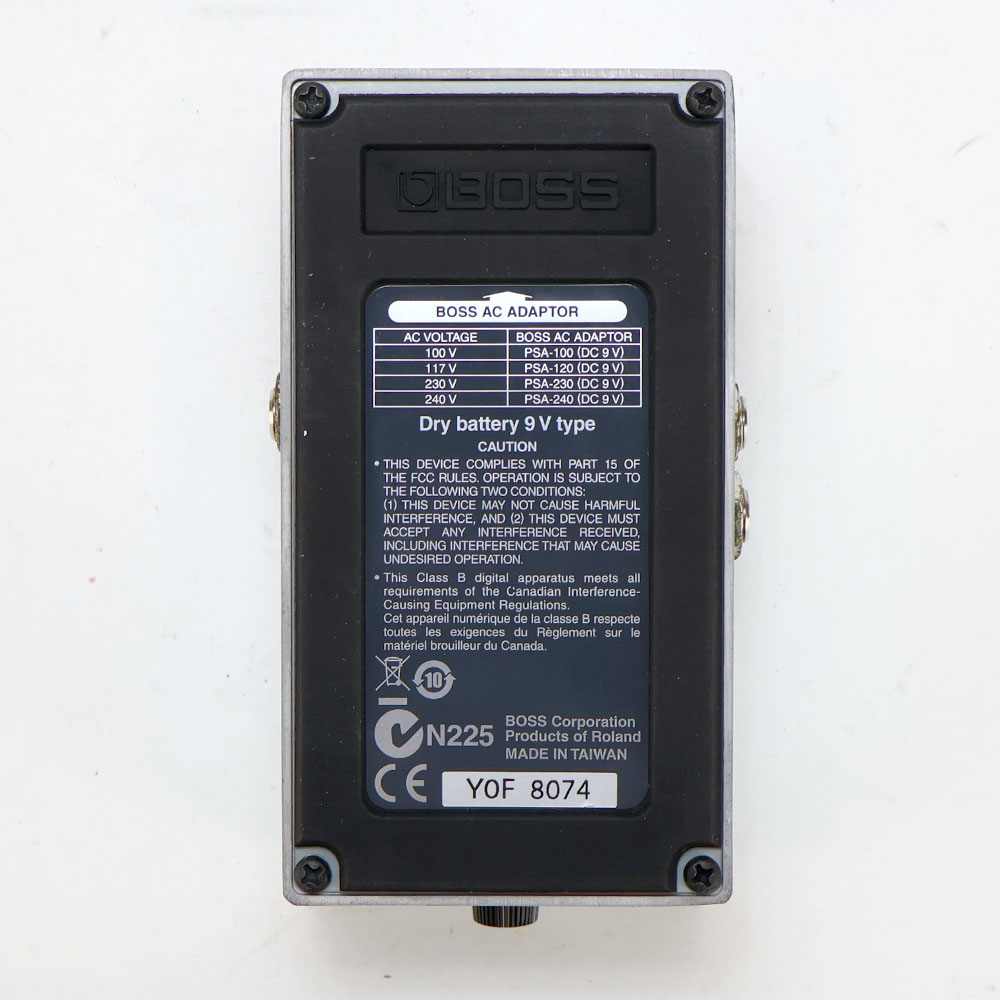 【中古】コーラスアンサンブル エフェクター BOSS CE-5 Chorus Ensemble ギターエフェクター 裏面