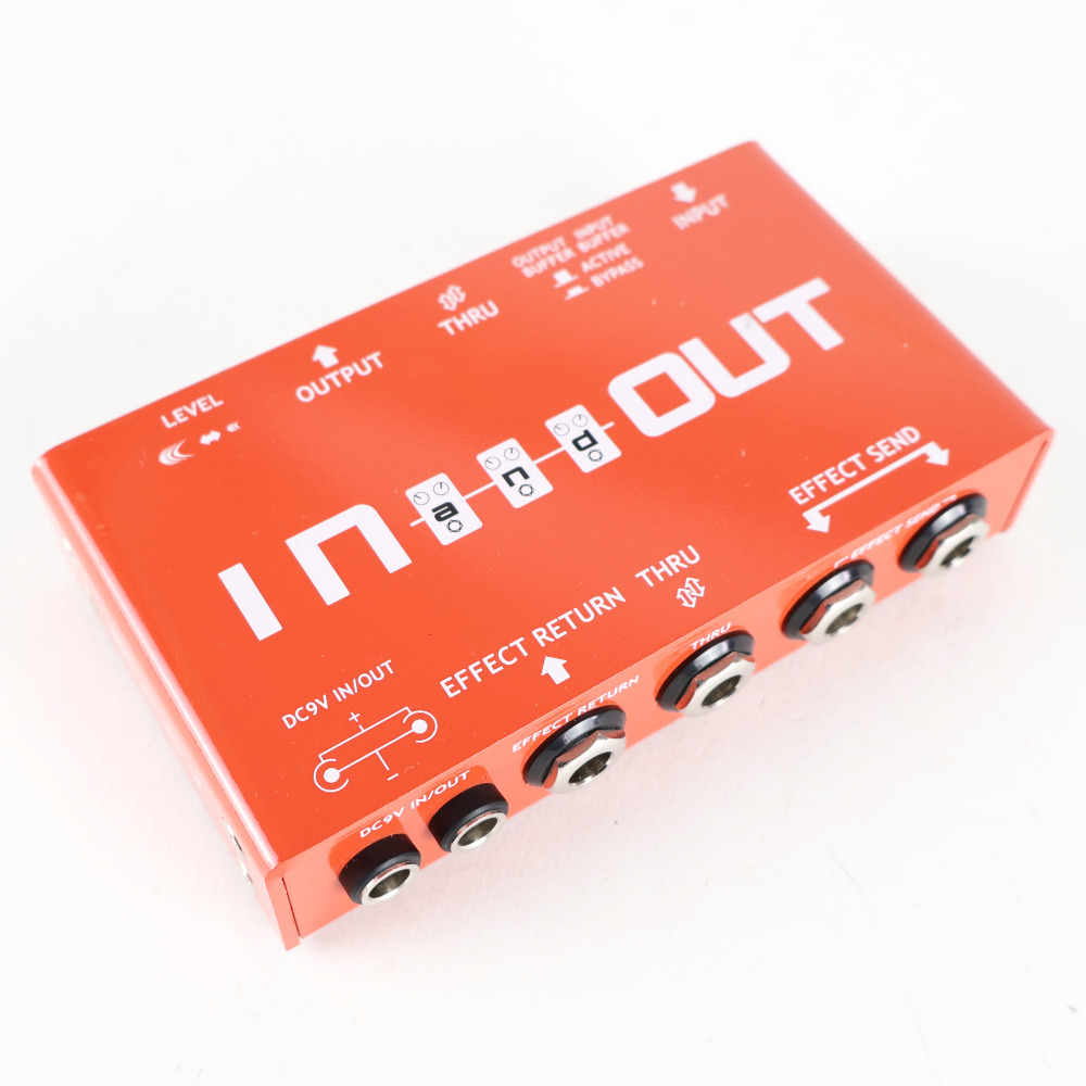 【中古】 バッファー内蔵 ジャンクションボックス CAJ IN and OUT カスタムオーディオジャパン 本体画像 斜め 2