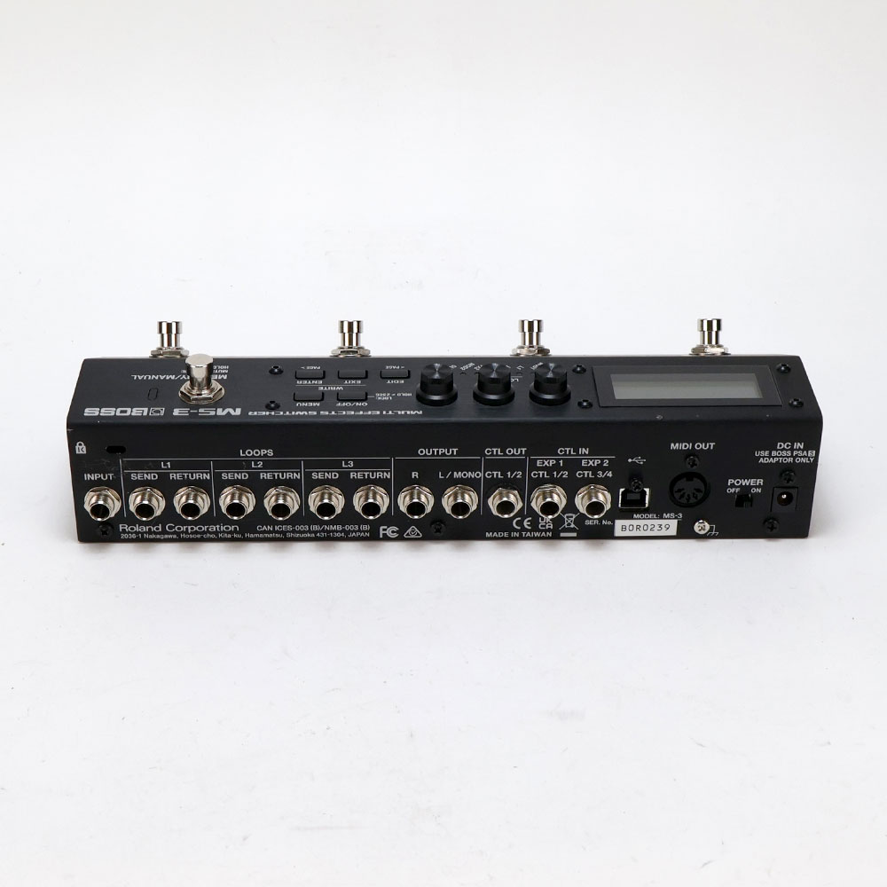 【中古】 BOSS MS-3 Multi Effects Switcher マルチエフェクター&スイッチャーシステム 端子