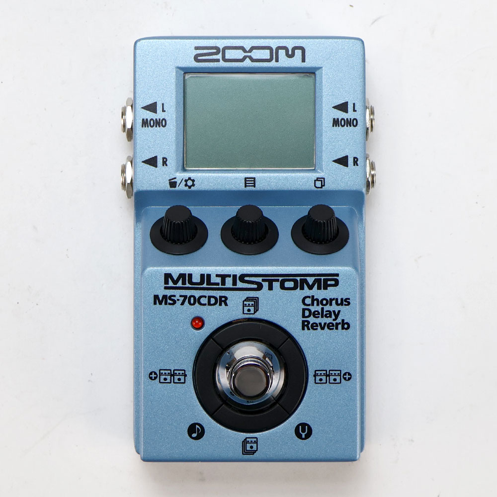 【中古】 マルチエフェクター ZOOM MS-70CDR ズーム 空間系マルチエフェクター 正面