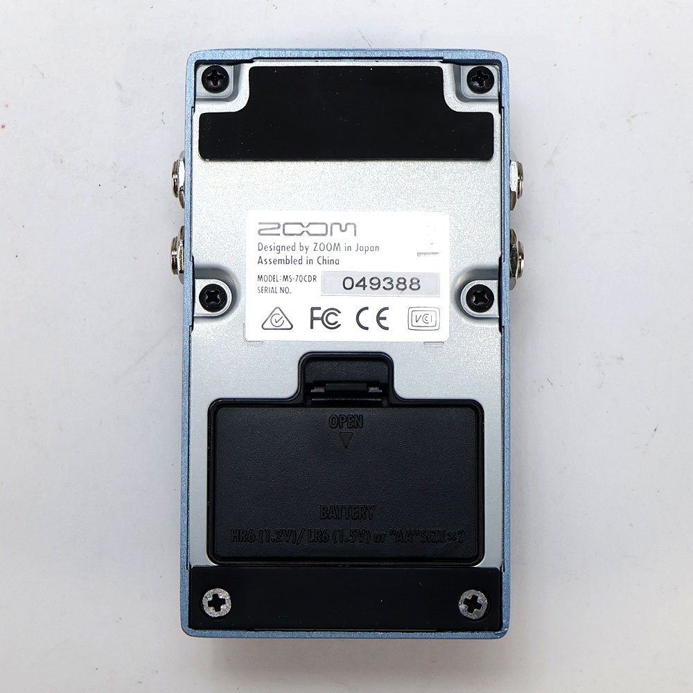 【中古】 マルチエフェクター ZOOM MS-70CDR ズーム 空間系マルチエフェクター 裏面