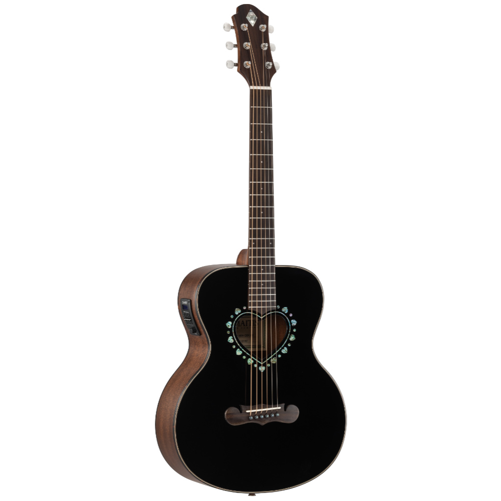 ZEMAITIS ゼマイティス CAM-90H GBK AB Gloss Black Abalon ミニボディ エレクトリックアコースティックギター