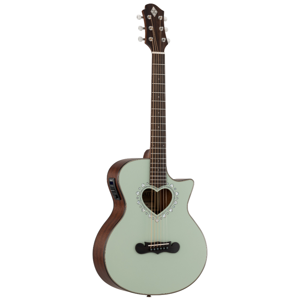 ZEMAITIS ゼマイティス CAM-90HCW GGR MP Gloss Green Mather of Pearl ミニカッタウェイボディ エレクトリックアコースティックギター