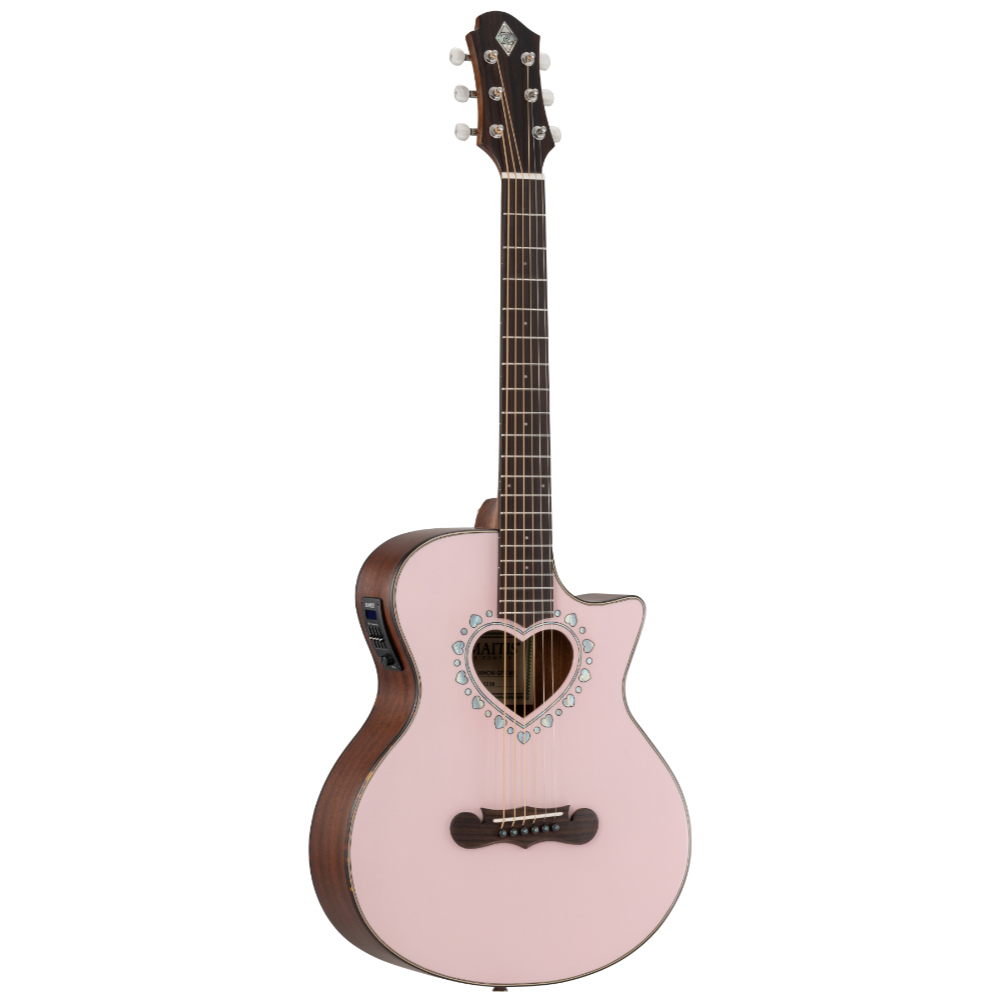 ZEMAITIS ゼマイティス CAM-90HCW GPK MP Gloss Pink Mather of Pearl ミニカッタウェイボディ エレクトリックアコースティックギター
