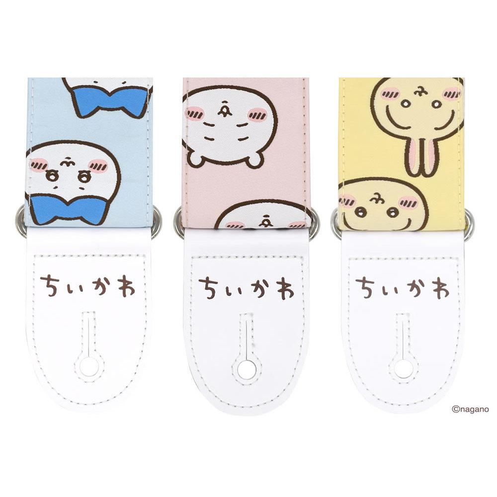 KYORITSU ちいかわギターストラップ CKST-HW ハチワレ 3キャラちいかわ背面画像