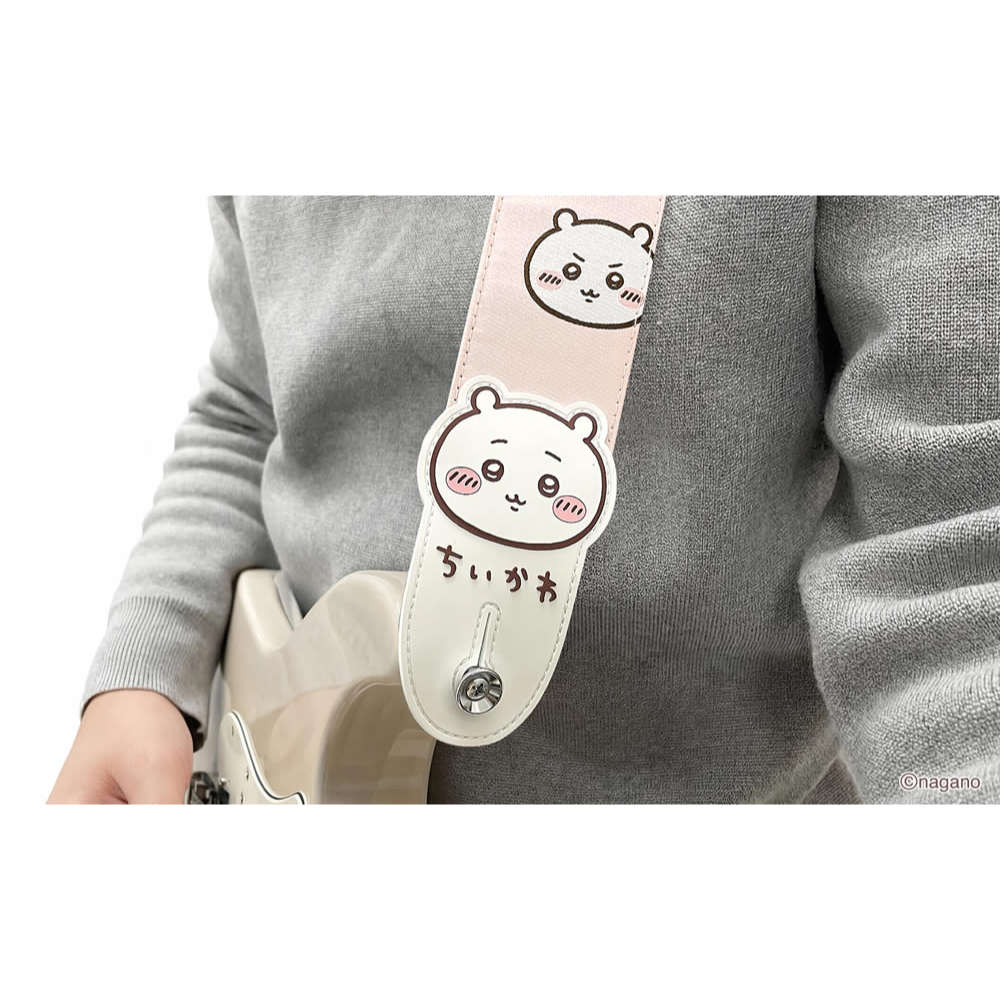 KYORITSU ちいかわギターストラップ CKST-HW ハチワレ 装着例画像1