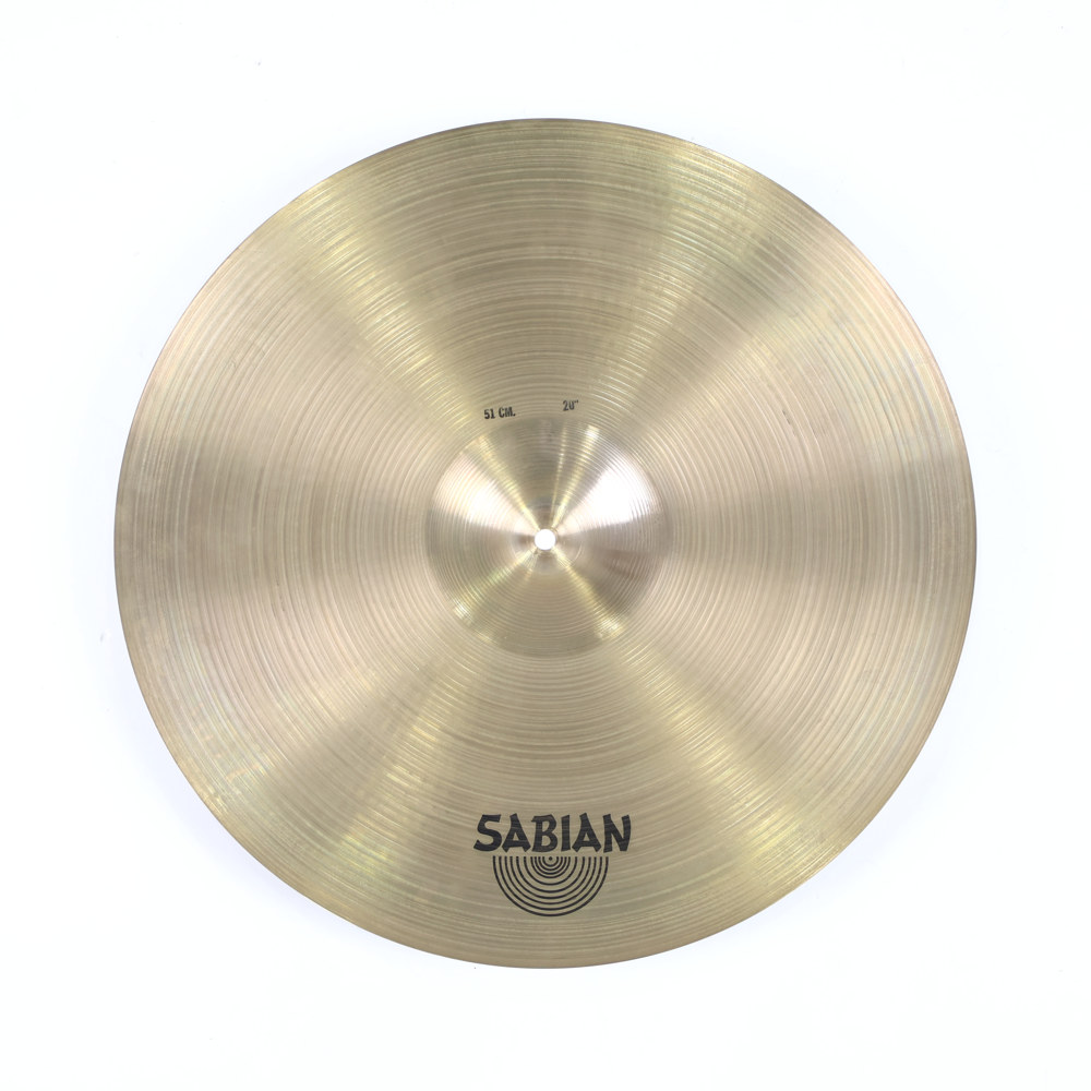 【中古】 ライドシンバル セイビアン SABIAN AA MEDIUM RIDE 20インチ 白抜きロゴ 1980s 詳細画像