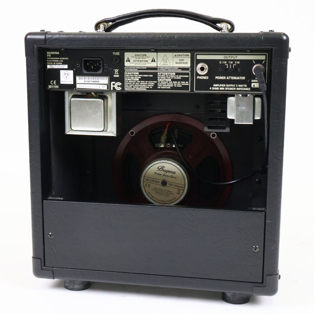 【中古】 ギターアンプ BUGERA V5 Vintage5 5W真空管アンプ ブゲラ 本体画像 裏