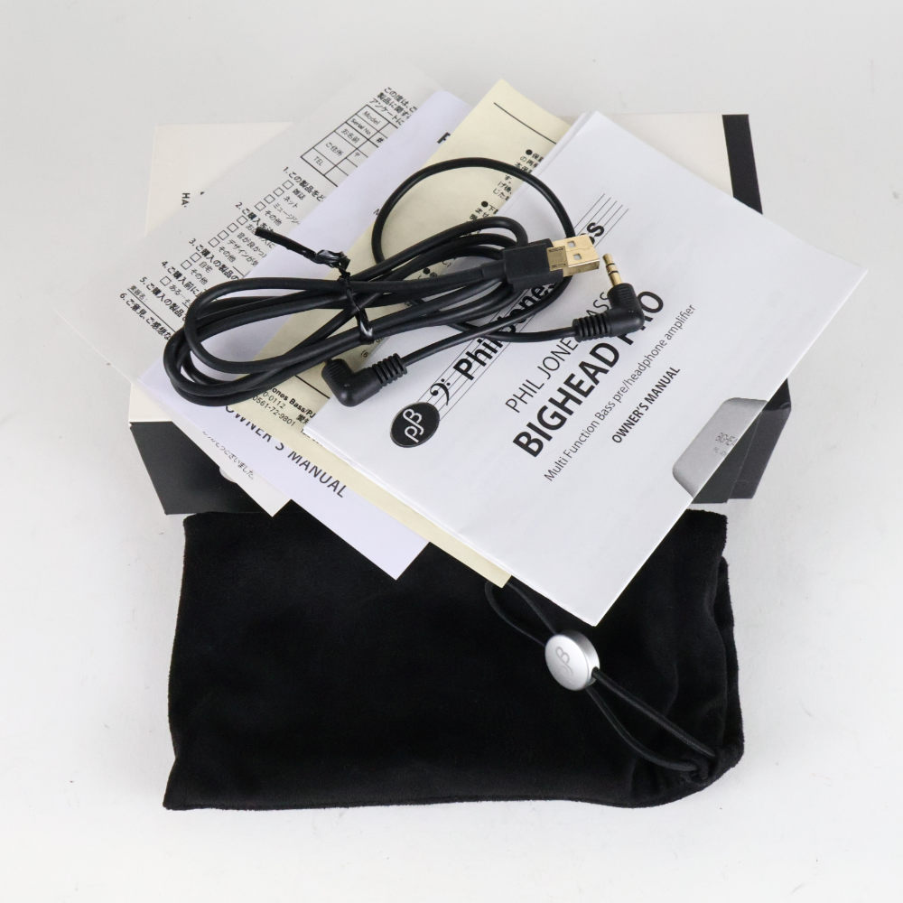 【中古】 PHIL JONES BASS BIGHEAD Pro Ver.1 モバイル・ヘッドホンアンプ ビッグヘッドプロ フィルジョーンズベース BIG HEAD 付属品画像