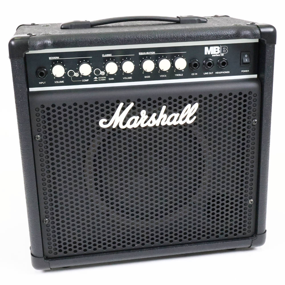 【中古】 ベースコンボアンプ MARSHALL マーシャル MB15 本体画像 斜め 