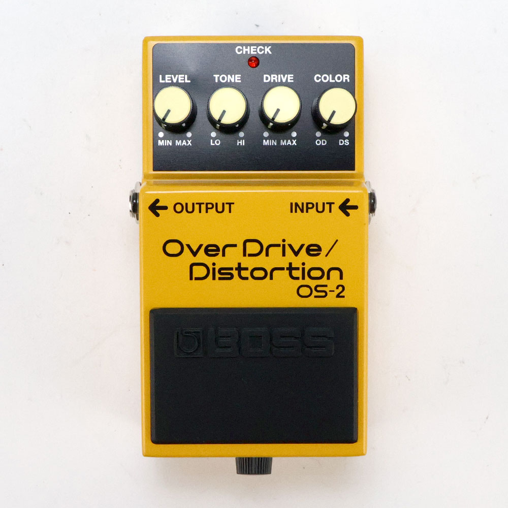 【中古】オーバードライブ ディストーション エフェクター BOSS OS-2 OverDrive Distortion ギターエフェクター 正面