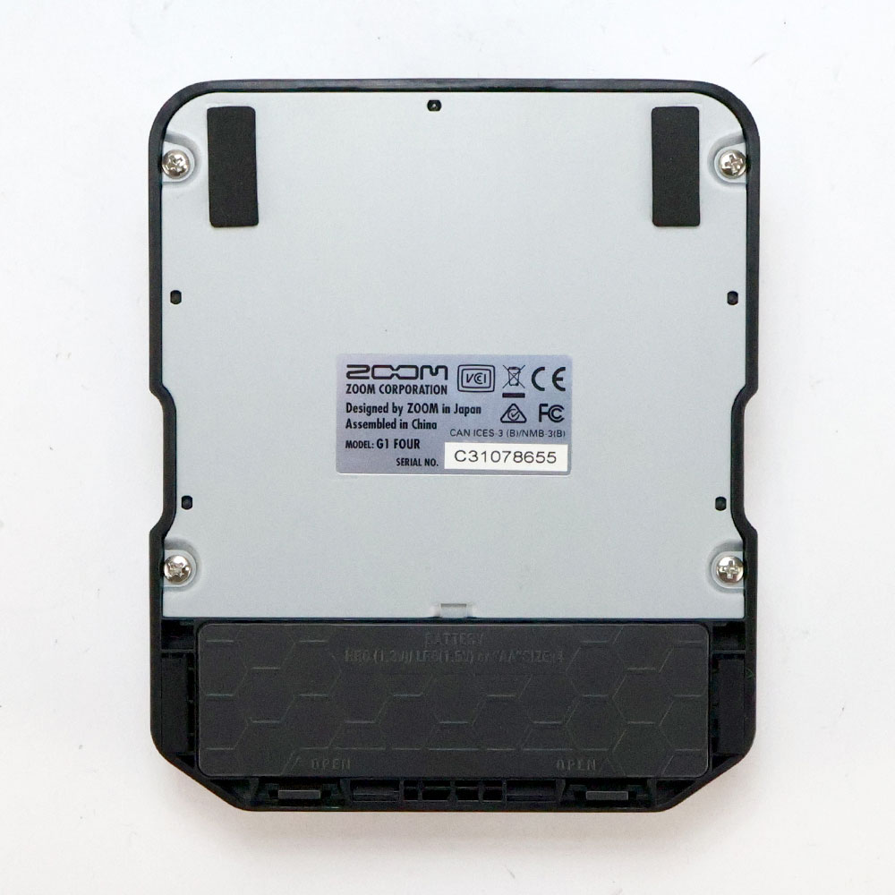 【中古】 ズーム ZOOM G1 FOUR ギターマルチエフェクター 裏面