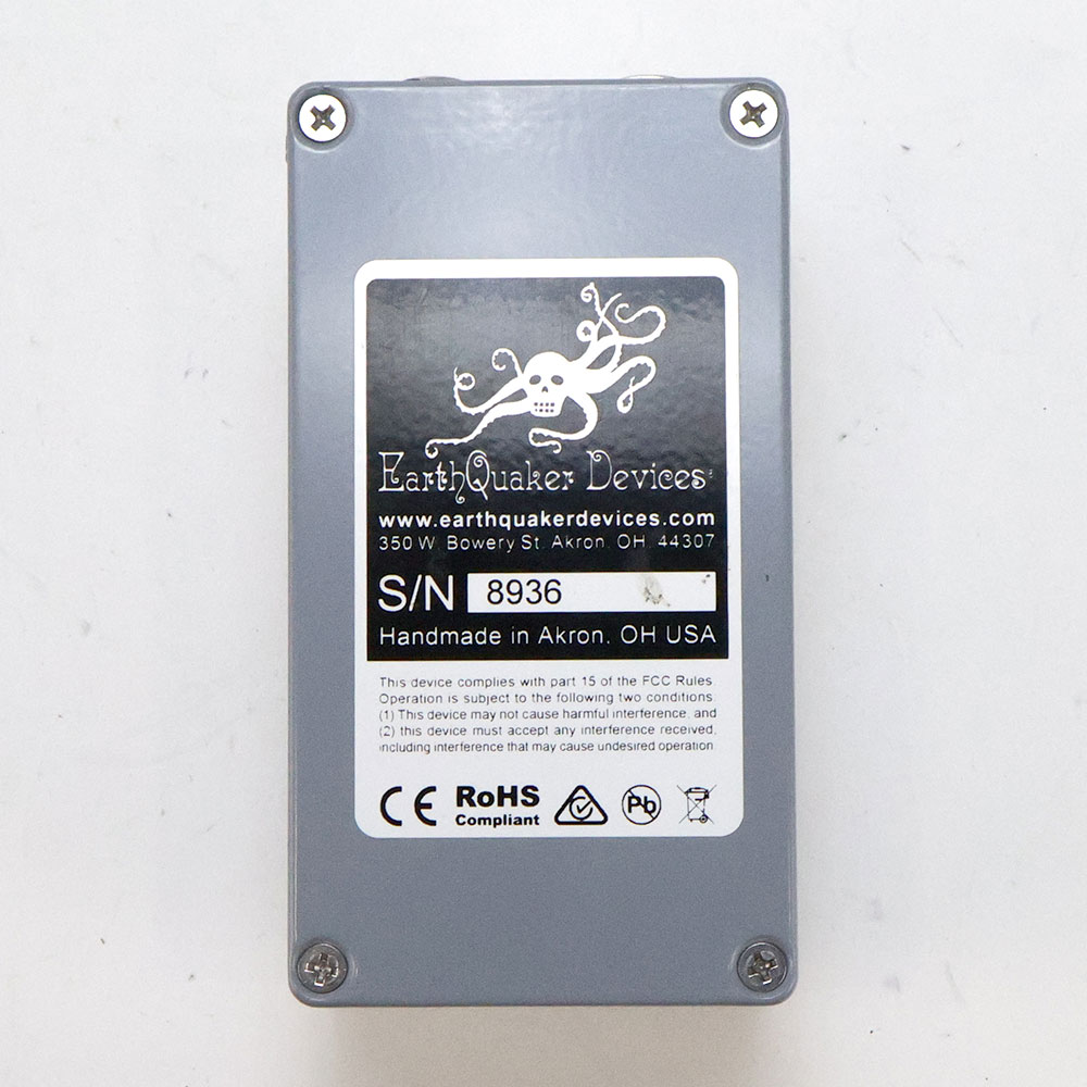 【中古】 EarthQuaker Devices アースクエイカーデバイセス EQD Bit Commander アナログギターシンセサイザー 裏面