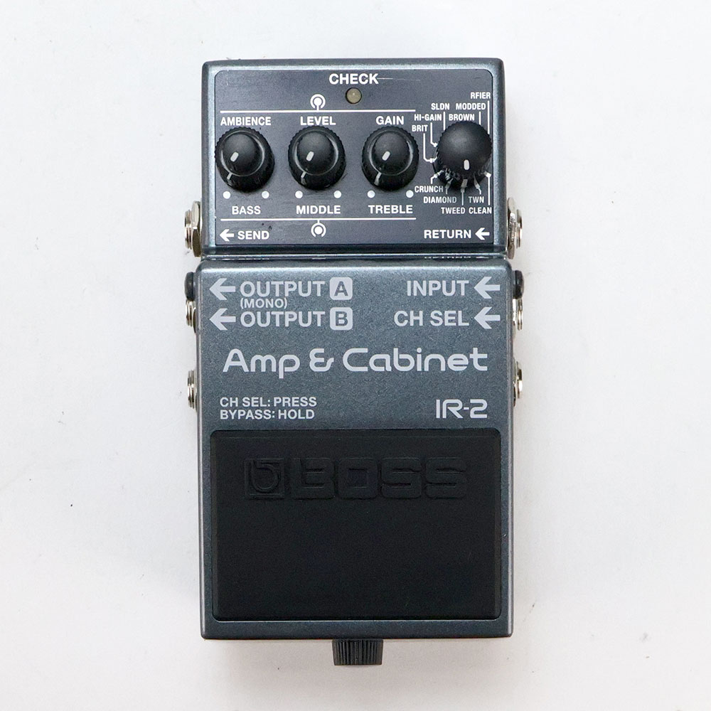 【中古】 BOSS ボス IR-2 Amp & Cabinet プリアンプ キャビネットIRペダル ギターエフェクター 正面