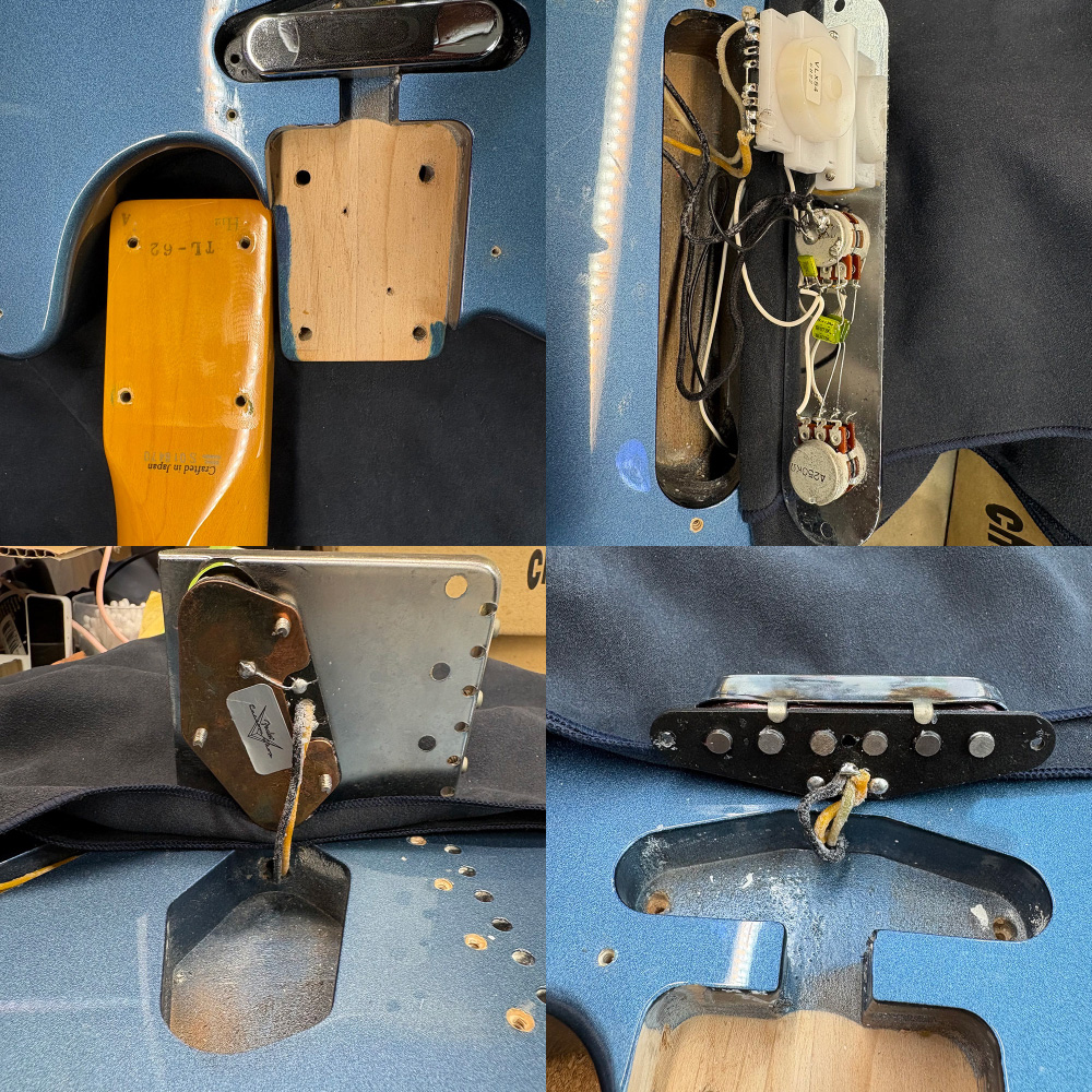 【中古】 エレキギター Fender Japan TL62-72US OLB 2006-2008年製 フェンダージャパン テレキャスター アルダーボディー オールドレイクプラシッドブルー ピックアップ、ネックなど