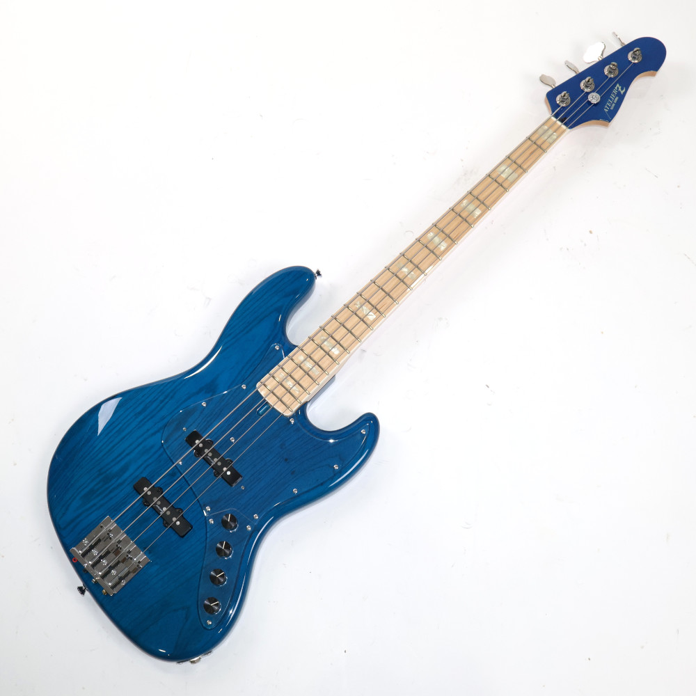 【中古】 エレキベース ATELIER Z M245 Transparent Blue マッチングヘッド アトリエZ 4弦ベース 詳細画像