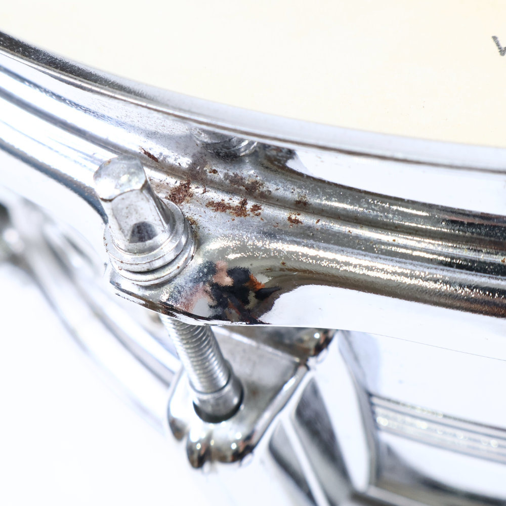 【中古】 スネアドラム ロジャース Rogers DYNA-SONIC COB Chrome Over Brass shell 14x6.5 70s スネアドラム 詳細画像