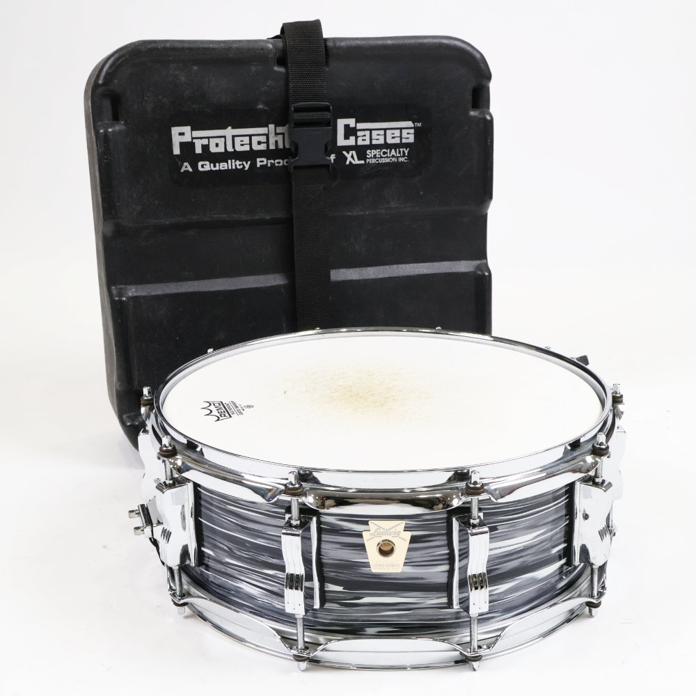 【中古】 スネアドラム ラディック Ludwig LS401 Classic Maple Vintage Blue Oyster 14x5