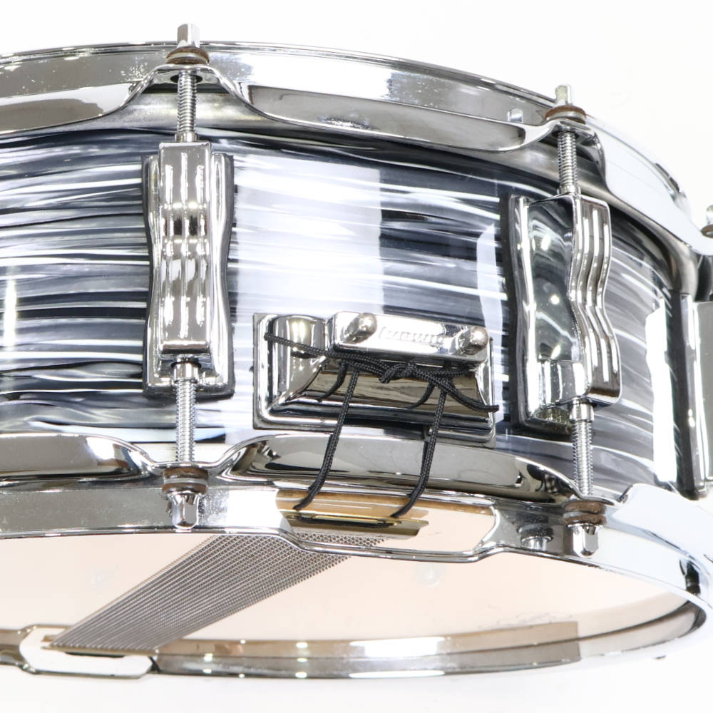 【中古】 スネアドラム ラディック Ludwig LS401 Classic Maple Vintage Blue Oyster 14x5 ストレイナー 2