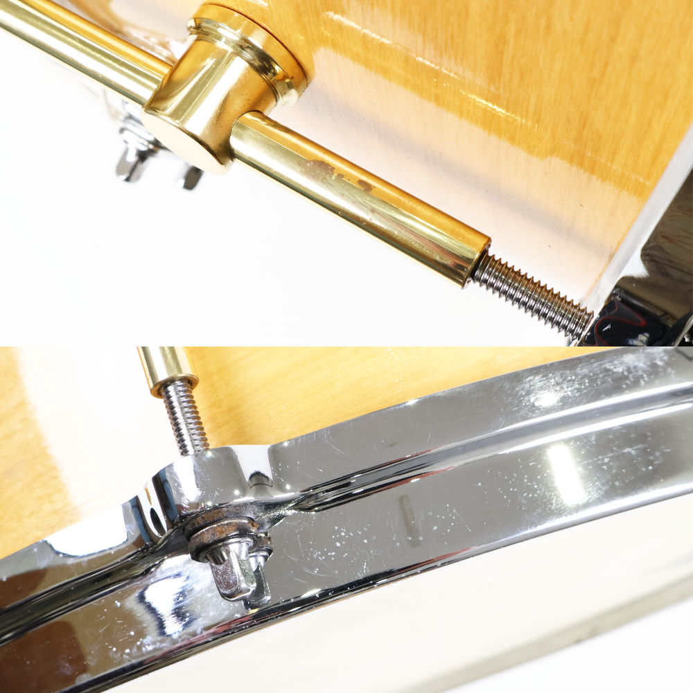 【中古】 スネアドラム カノウプス CANOPUS M-1455 The Maple Snare Drum 14x5.5 メイプルシェル 傷