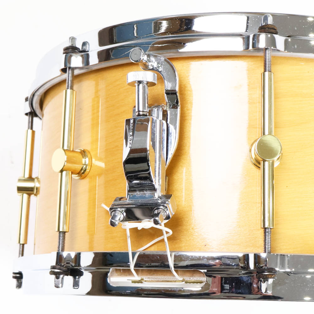 【中古】 スネアドラム カノウプス CANOPUS M-1455 The Maple Snare Drum 14x5.5 メイプルシェル ストレイナー 