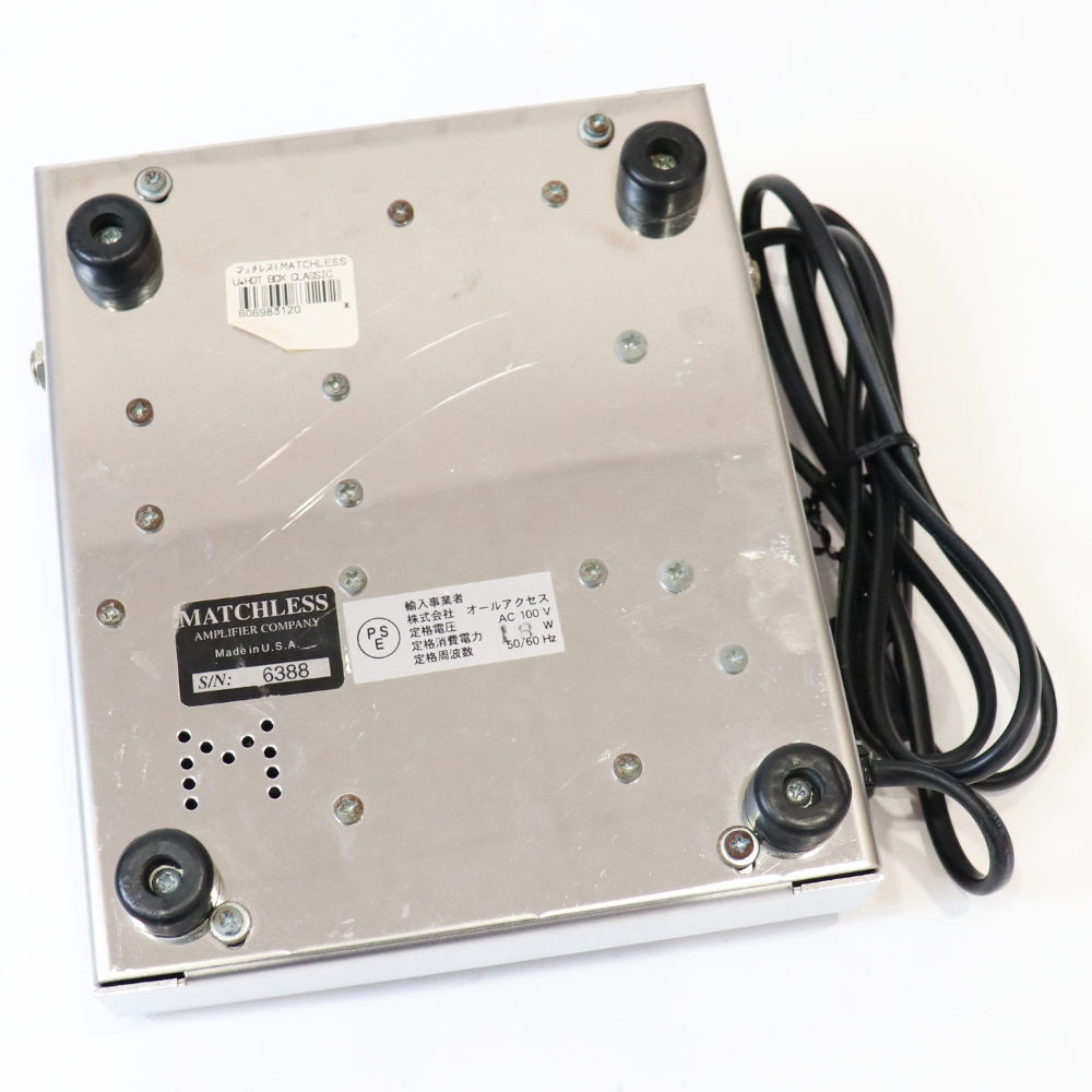 【中古】 ギタープリアンプ MATCHLESS Hot Box Classic マッチレス ギターエフェクター 本体画像 裏 