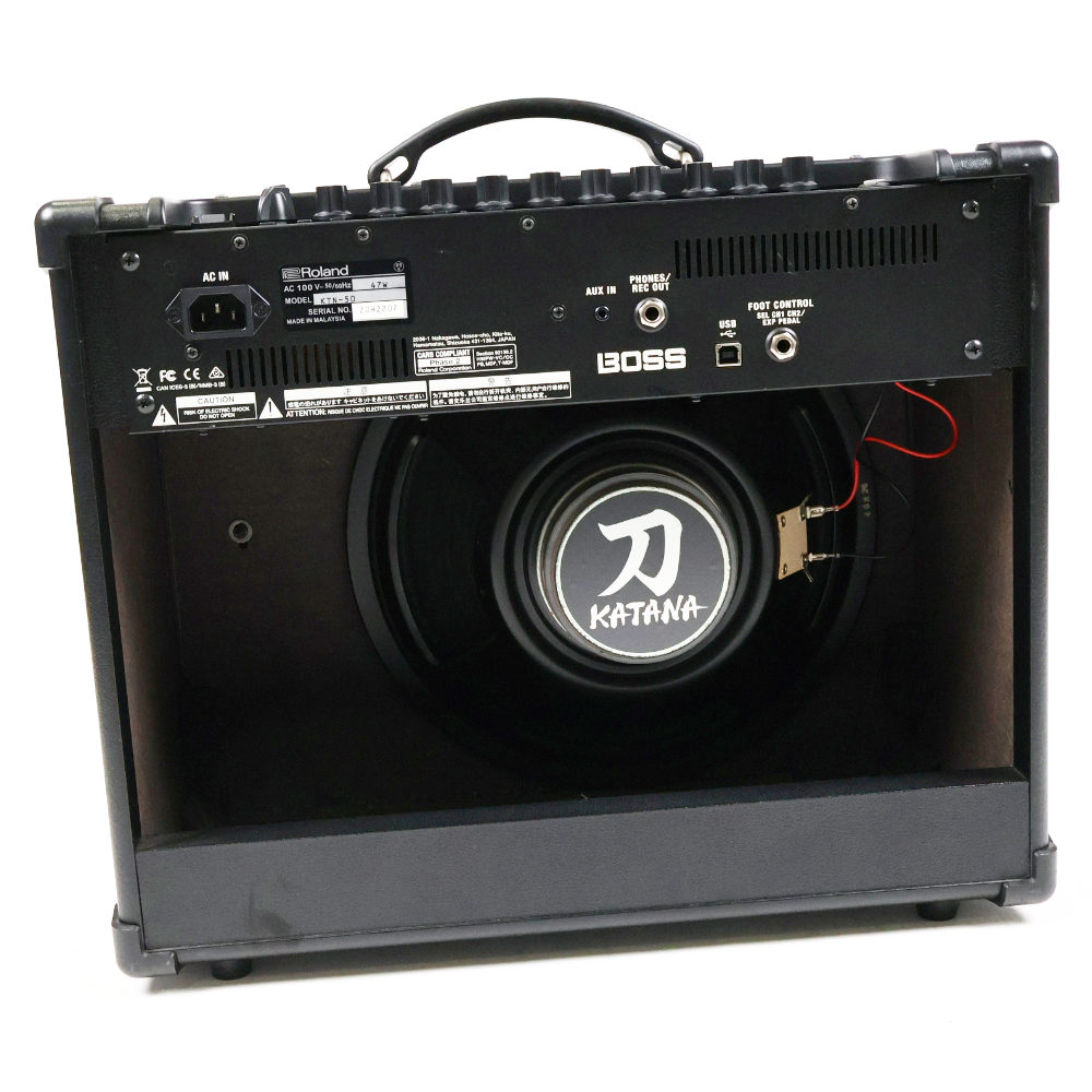 【中古】 ギターアンプ BOSS KATANA-50 KTN-50 第一世代 ボス 刀アンプ 本体画像 裏 