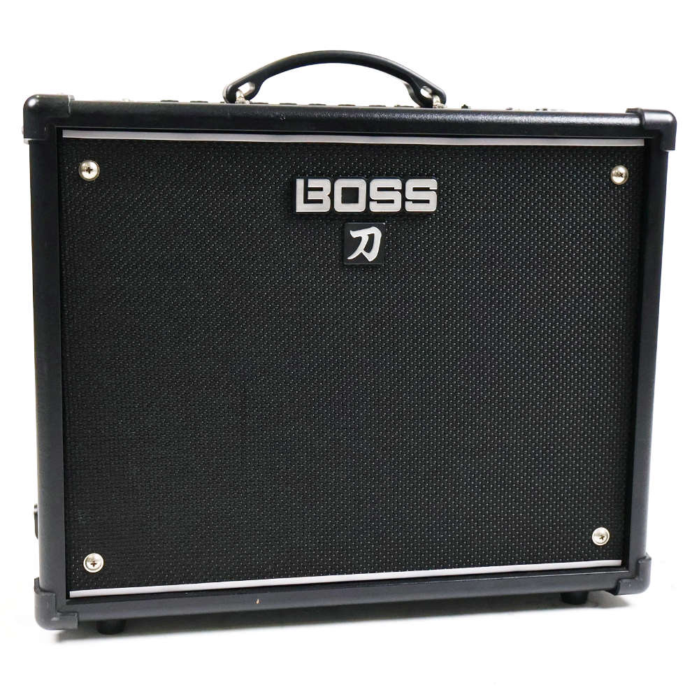 【中古】 ギターアンプ BOSS KATANA-50 KTN-50 第一世代 ボス 刀アンプ 本体画像 斜め