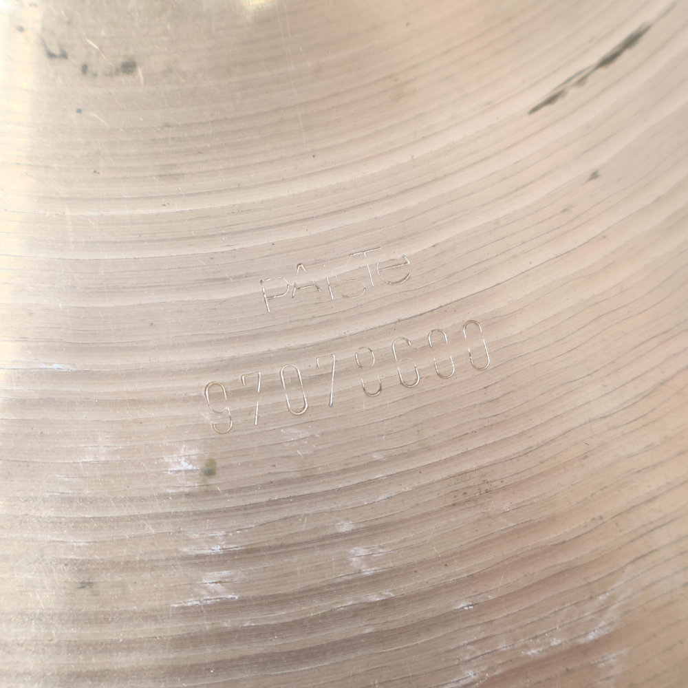 【中古】 クラッシュシンバル パイステ PAISTE 2002 Medium 20インチ 詳細画像