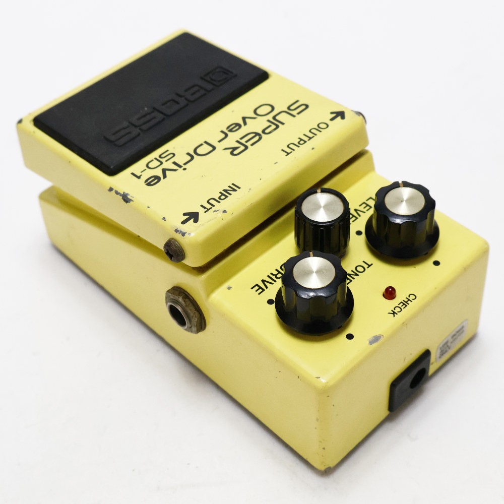【中古】 スーパーオーバードライブ エフェクター BOSS SD-1 Super Over Drive Made in Japan ギターエフェクター 本体画像 斜め2
