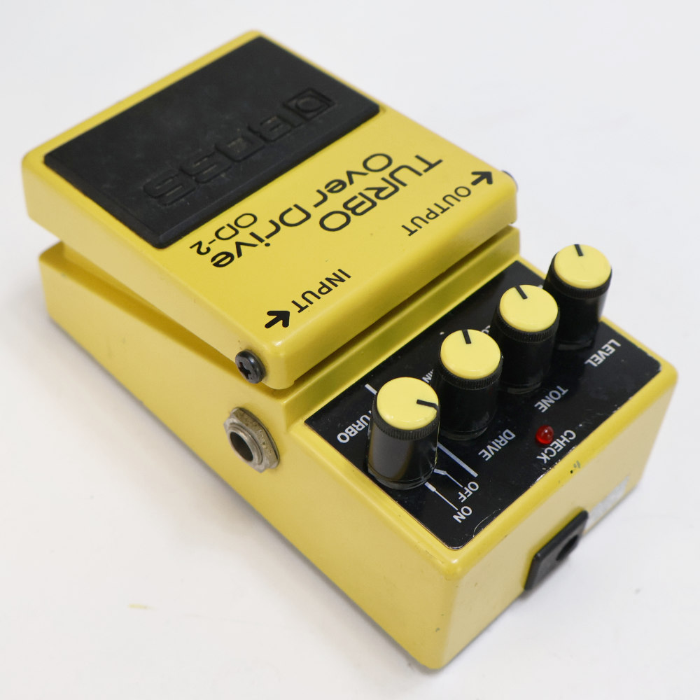 【中古】ターボオーバードライブ エフェクター BOSS OD-2 TURBO OverDrive ボス ギターエフェクター 本体画像 斜め 2
