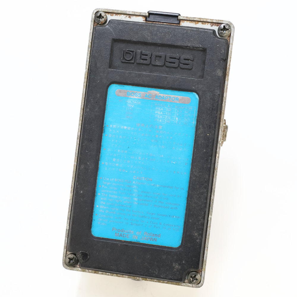 【中古】 デジタルディレイ エフェクター BOSS DD-3 Digtal Delay  MADE IN JAPAN ギターエフェクター ディレイ 本体画像 裏 