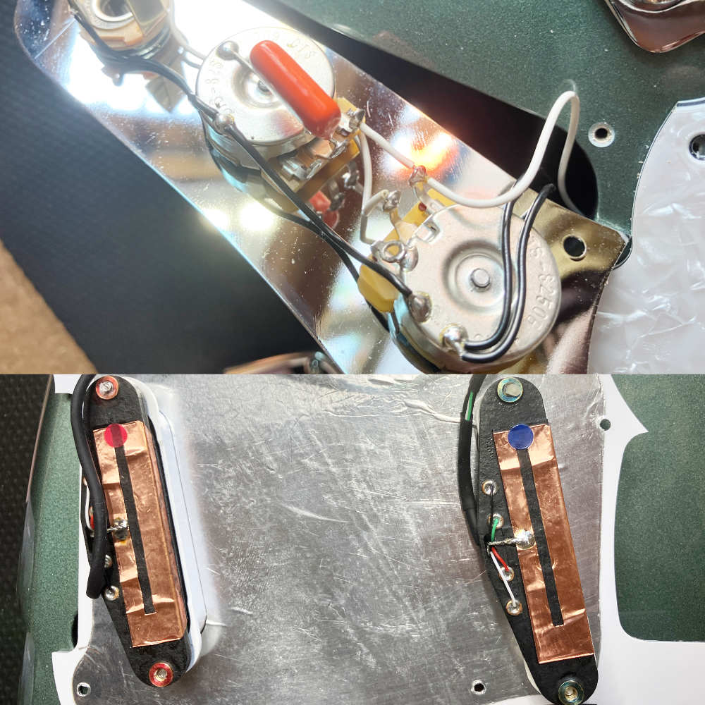 【中古】 エレキギター Psychederhythm Psychelone Limited Antique Green Metallic サイケデリズム サイクロンタイプ 内部