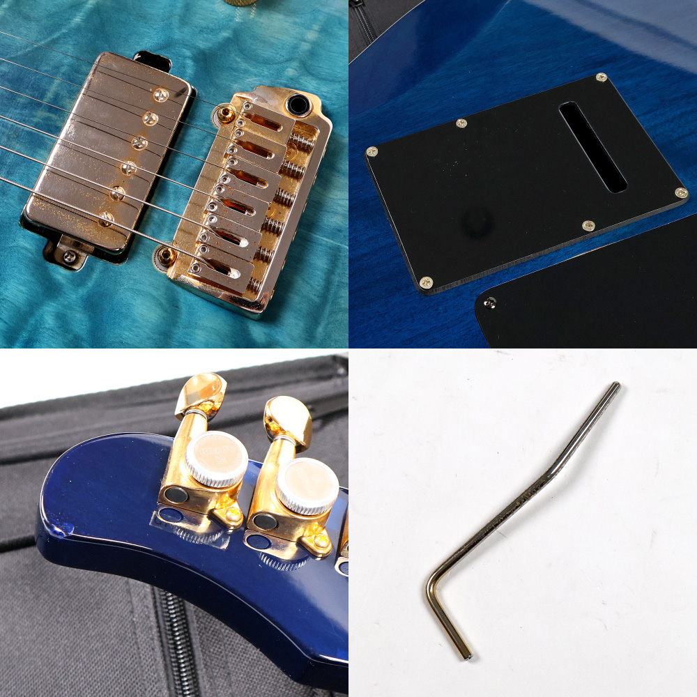 【中古】 エレキギター MM.Produce MD-Premier G1 Reborn See-through Blue MMプロデュース G1リボーン 傷、サビなど