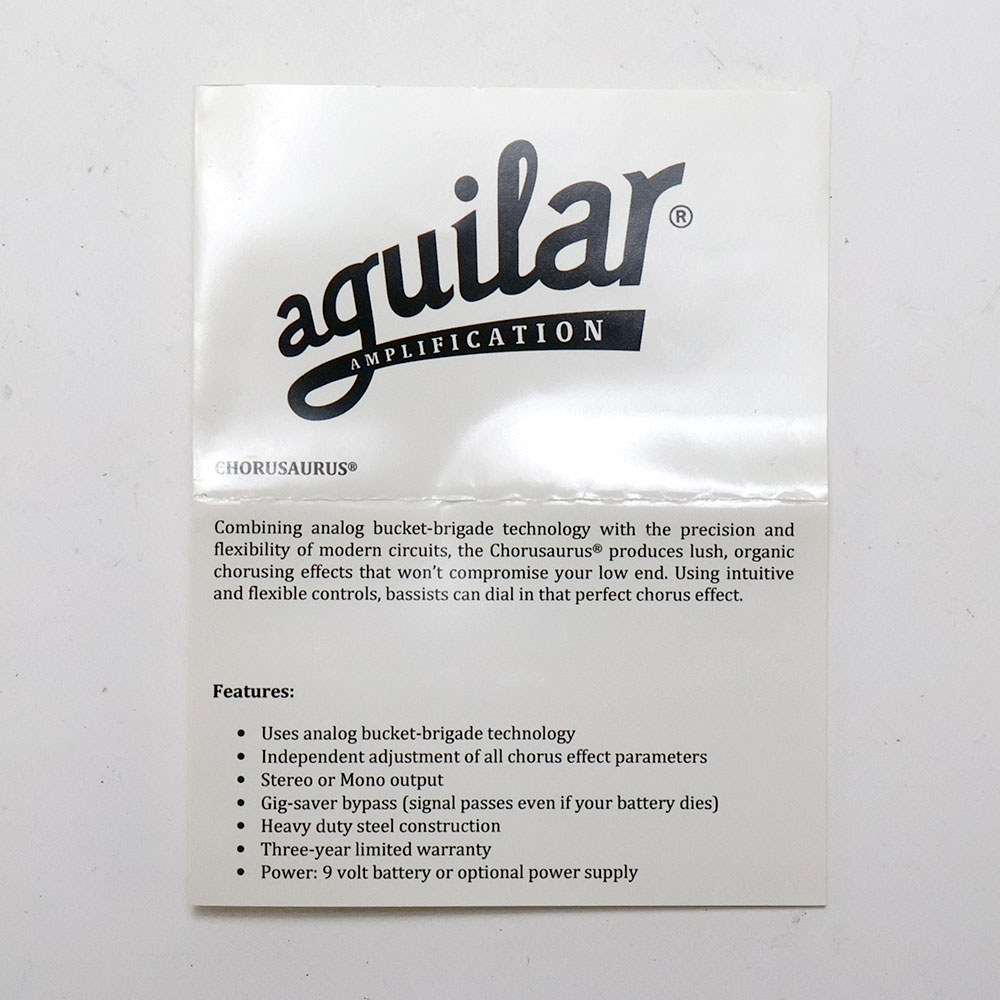 【中古】 ベース用コーラス AGUILAR Chorusaurus 付属品