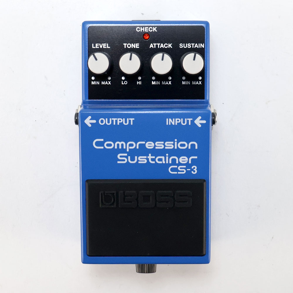 【中古】コンプレッサー エフェクター BOSS CS-3 Compression Sustainer ギターエフェクター 正面