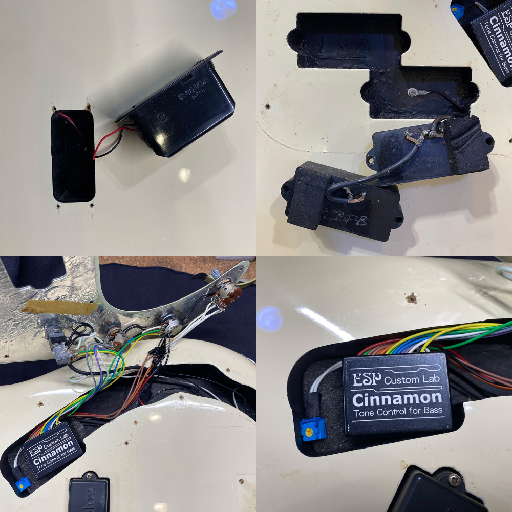 【中古】 5弦ベース FENDER JAPAN PB-130MD5 VWH Mod. THE MAD CAPSULE MARKETS TAKESHI 2002〜2004年製 フェンダージャパン プレシジョンベース プレベ 改造多数あり ピックアップなど