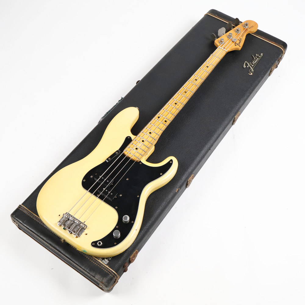 【中古】FENDER USA フェンダー Precision Bass Olympic White プレシジョンベース 1974年製 ピックアップ交換 ヴィンテージ エレキベース