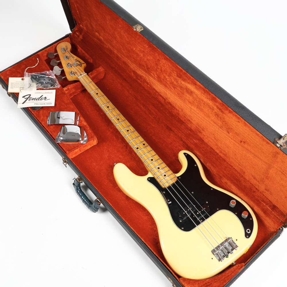 【中古】FENDER USA フェンダー Precision Bass Olympic White プレシジョンベース 1974年製 ピックアップ交換 ヴィンテージ エレキベース ケース