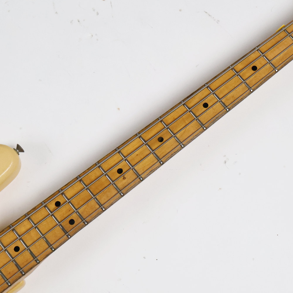 【中古】FENDER USA フェンダー Precision Bass Olympic White プレシジョンベース 1974年製 ピックアップ交換 ヴィンテージ エレキベース 指板