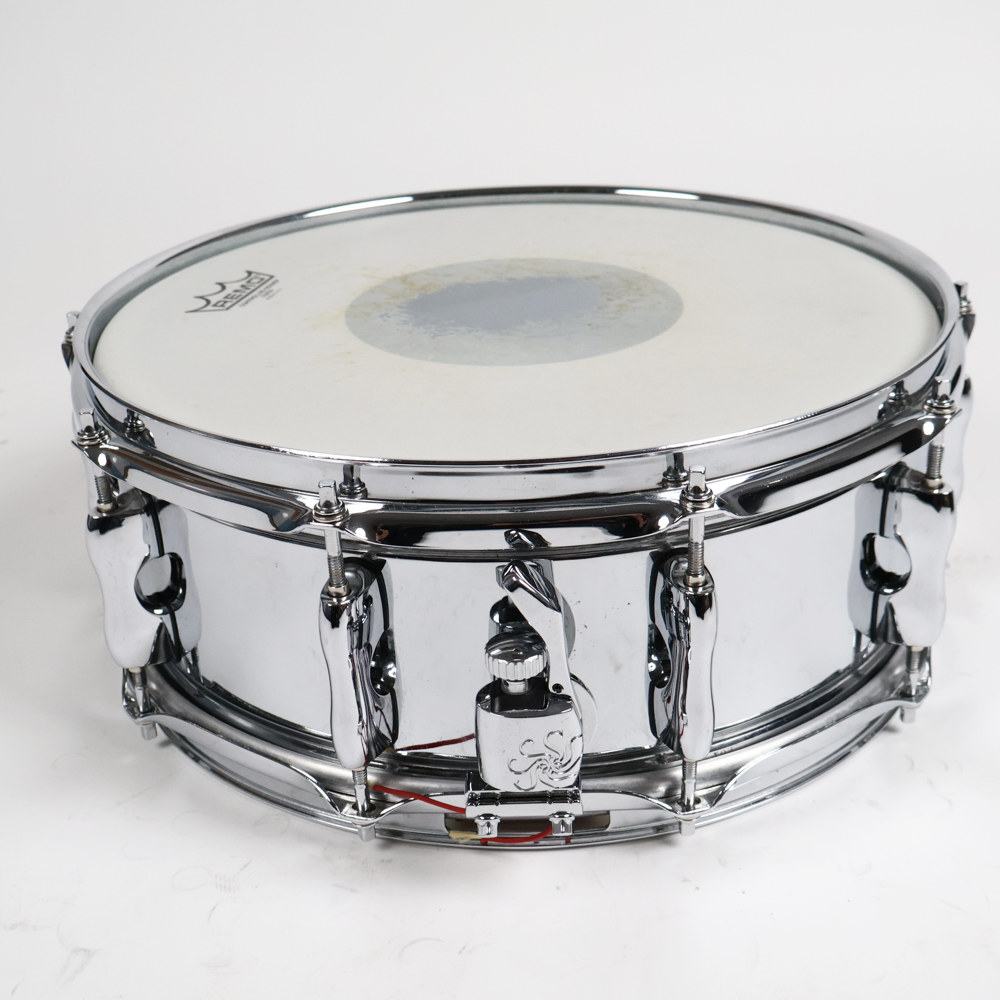 【中古】 スネアドラム サカエ SAKAE SDM1455ST 14x5.5 スチールシェル 側面