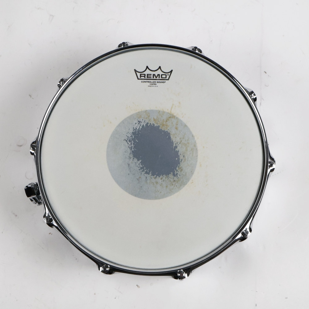 【中古】 スネアドラム サカエ SAKAE SDM1455ST 14x5.5 スチールシェル 打面